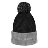 Christ Is King Pom-Pom Beanie Christian Hat